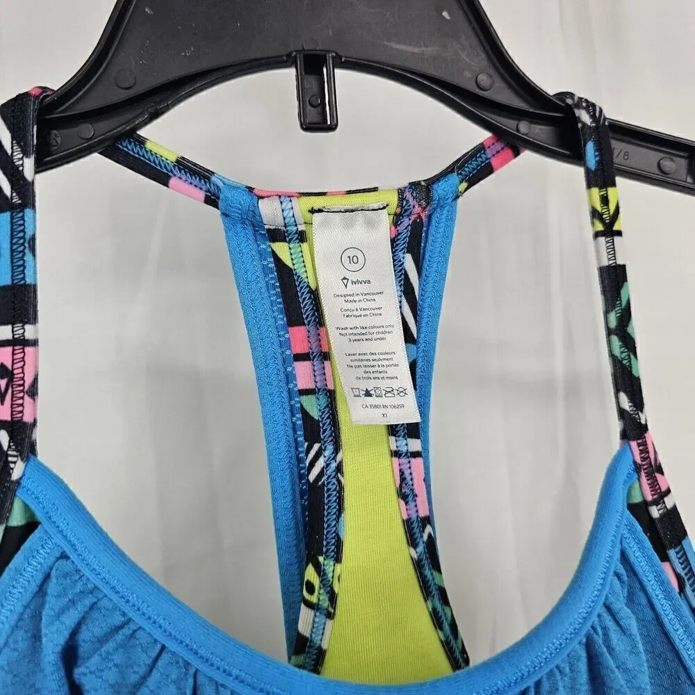 Ivivva by Lululemon Double Dutch Tank Top Size 10 Girls